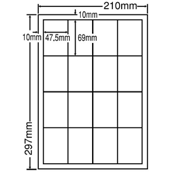 東洋印刷 LDW16SB [シートカットラベル A4 16面(500シート)]