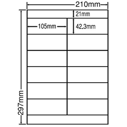 東洋印刷 LDZ12P [シートカットラベル A4 12面(500シート)]