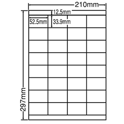 東洋印刷 LDZ32U [シートカットラベル A4 32面(500シート)]