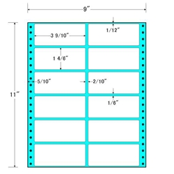 東洋印刷 M9B [タックフォームラベル 9x11インチ 12面 500折]