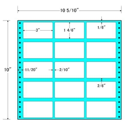 東洋印刷 M10D [タックフォームラベル 10 5/10x10インチ 15面 500折]