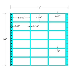 東洋印刷 M11G [タックフォームラベル 11x10インチ 18面 500折]