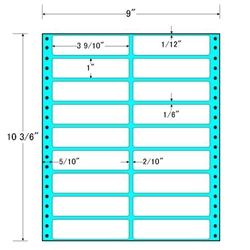 東洋印刷 M9V [タックフォームラベル 9x10 3/6インチ 18面 500折]