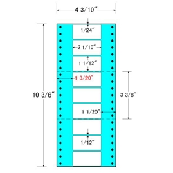 東洋印刷 MM4S [タックフォームラベル 4 3/10x10 3/6インチ 9面 1000折]