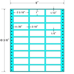 東洋印刷 MX9I [タックフォームラベル 9x10 3/6インチ 27面 500折]
