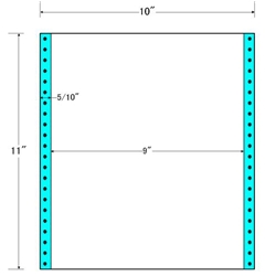 東洋印刷 M10V [タックフォームラベル 10x11インチ 1面 500折]