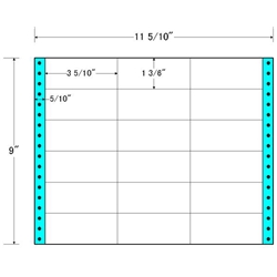 東洋印刷 MT11B [タックフォームラベル 11 5/10x9インチ 18面 500折]