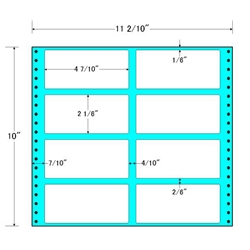 東洋印刷 M11I [タックフォームラベル 11 2/10x10インチ 8面 500折]