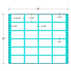 東洋印刷 M12B [タックフォームラベル 12x10インチ 24面 500折]