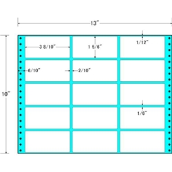 東洋印刷 M13J [タックフォームラベル 13x10インチ 15面 500折]