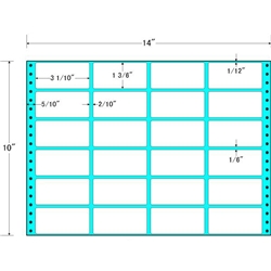 東洋印刷 M14C [タックフォームラベル 14x10インチ 24面 500折]