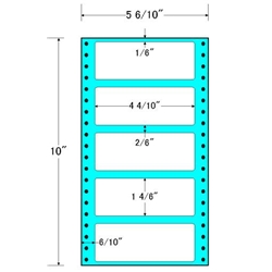 東洋印刷 MM5R [タックフォームラベル 5 6/10x10インチ 5面 1000折]