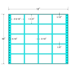 東洋印刷 MT12E [タックフォームラベル 12x10インチ 20面 500折]