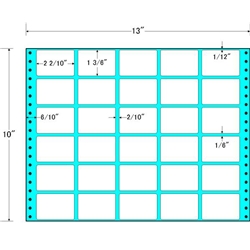 東洋印刷 MT13N [タックフォームラベル 13x10インチ 30面 500折]