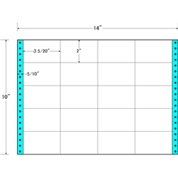 東洋印刷 MT14S [タックフォームラベル 14x10インチ 20面 500折]