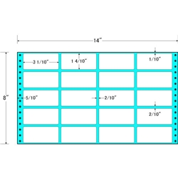 東洋印刷 MT14V [タックフォームラベル 14x8インチ 20面 500折]