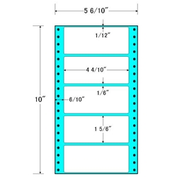 東洋印刷 MT5E [タックフォームラベル 5 6/10x10インチ 5面 1000折]