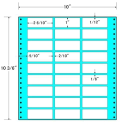 東洋印刷 MX10C [タックフォームラベル 10x10 3/6インチ 27面 500折]