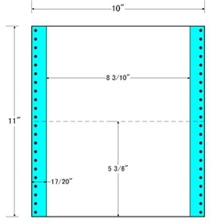 東洋印刷 MX10Q [タックフォームラベル 10x11インチ 2面 500折]