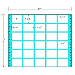 東洋印刷 MX12A [タックフォームラベル 12x10インチ 30面 500折]