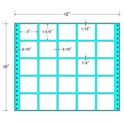 東洋印刷 MX12R [タックフォームラベル 12x10インチ 25面 500折]