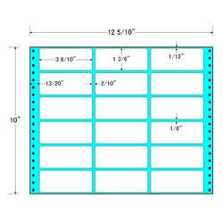 東洋印刷 M12G [タックフォームラベル 12 5/10x10インチ 18面 500折]