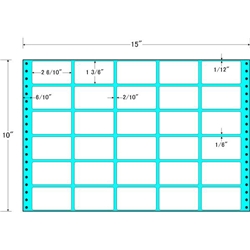 東洋印刷 M15R [タックフォームラベル 15x10インチ 30面 500折]