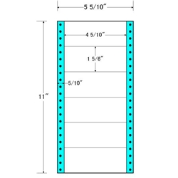 東洋印刷 MM5K [タックフォームラベル 5 5/10x11インチ 6面 1000折]