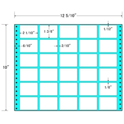 東洋印刷 MT12T [タックフォームラベル 12 5/10x10インチ 30面 500折]