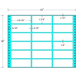 東洋印刷 MT13W [タックフォームラベル 13x10インチ 18面 500折]