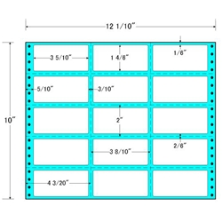 東洋印刷 MX12V [タックフォームラベル 12 1/10x10インチ 15面 500折]