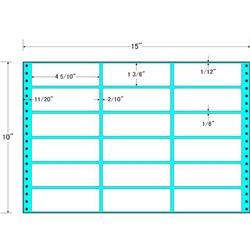 東洋印刷 MX15F [タックフォームラベル 15x10インチ 18面 500折]