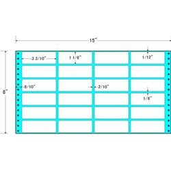 東洋印刷 MX15G [タックフォームラベル 15x8インチ 24面 500折]