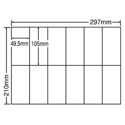 東洋印刷 C12S [シートカットラベル A4 12面(500シート)]