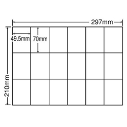 東洋印刷 C18P [シートカットラベル A4 18面(500シート)]
