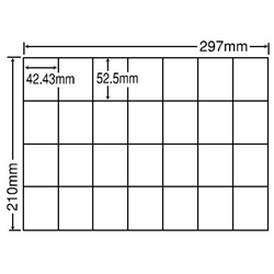 東洋印刷 C28Q [シートカットラベル A4 28面(500シート)]