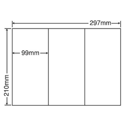 東洋印刷 C3G [シートカットラベル A4 3面(500シート)]