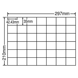 東洋印刷 C42Q [シートカットラベル A4 42面(500シート)]