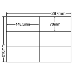 東洋印刷 C6I [シートカットラベル A4 6面(500シート)]