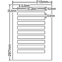 東洋印刷 LDW10B [シートカットラベル A4 10面(500シート)]