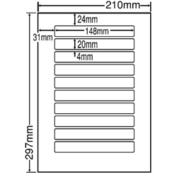 東洋印刷 LDW10BC [シートカットラベル A4 10面(500シート)]
