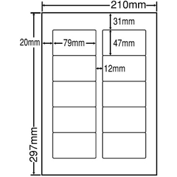 東洋印刷 LDW10MI [シートカットラベル A4 10面(500シート)]