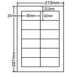 東洋印刷 LDW12PI [シートカットラベル A4 12面(500シート)]