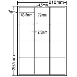 東洋印刷 LDW12SC [シートカットラベル A4 12面(500シート)]