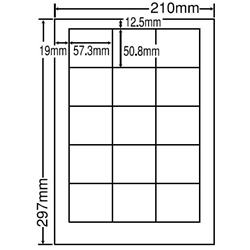 東洋印刷 LDW15M [シートカットラベル A4 15面(500シート)]