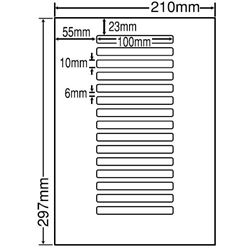 東洋印刷 LDW15OC [シートカットラベル A4 15面(500シート)]