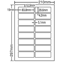 東洋印刷 LDW16UC [シートカットラベル A4 16面(500シート)]