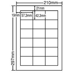 東洋印刷 LDW18P [シートカットラベル A4 18面(500シート)]