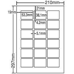 東洋印刷 LDW18PC [シートカットラベル A4 18面(500シート)]