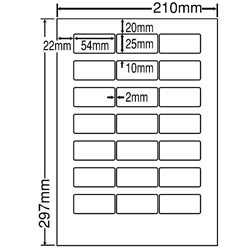 東洋印刷 LDW21QC [シートカットラベル A4 21面(500シート)]